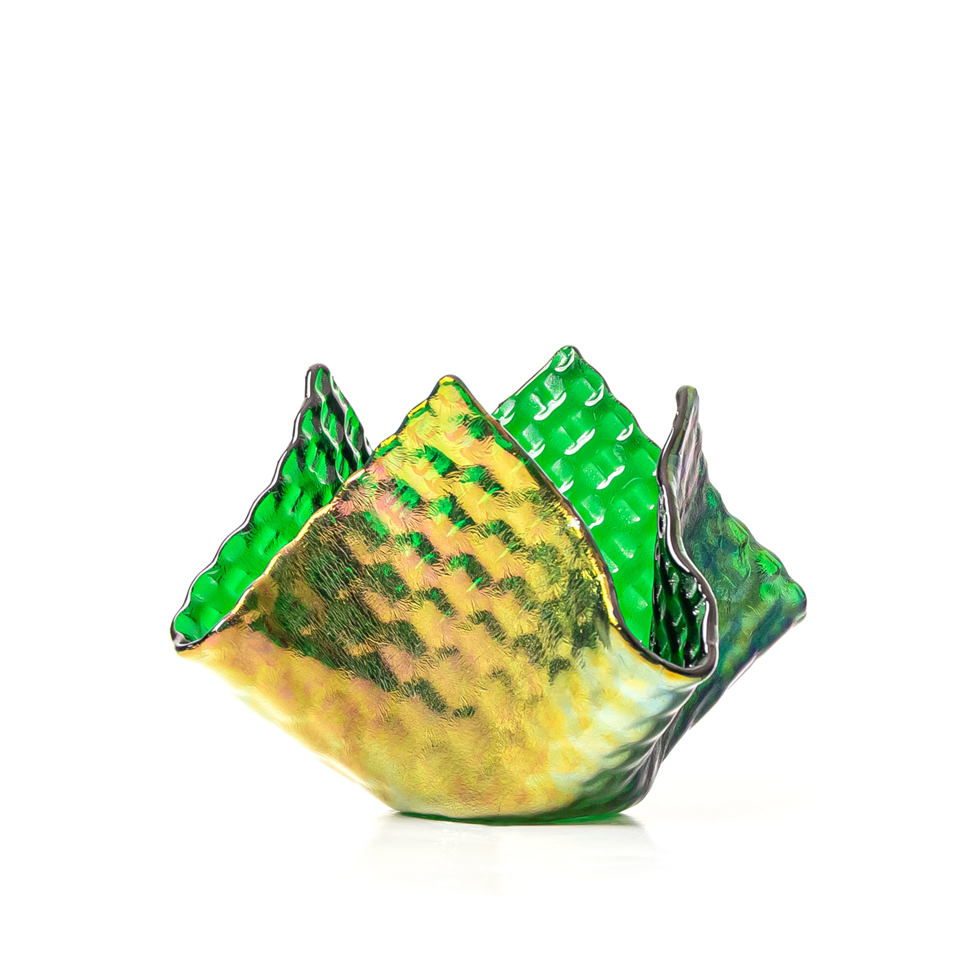 custom made Green Glass Fused Vase